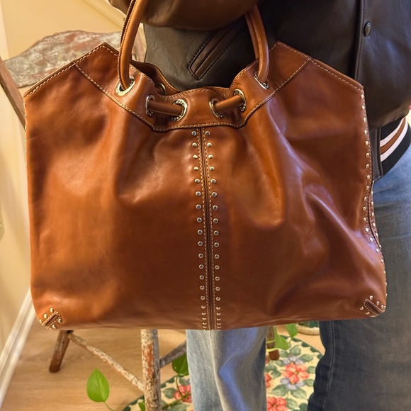 Brown Leather Tote Bag - Picture 2 of 2